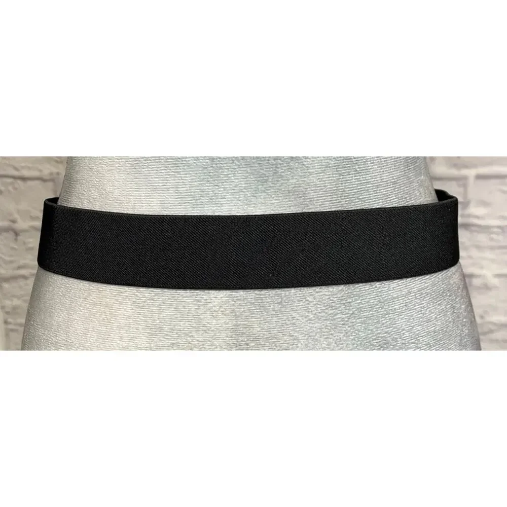 BCBG Maxazria Glam/Mobwife Style Goldtone Butterfly Studded Elastic Clasp Belt